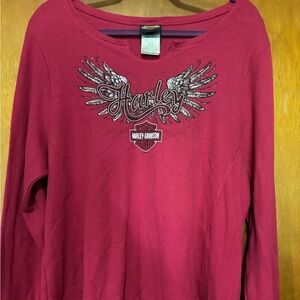 Womens 2X Long Sleeve Thermal Shirt